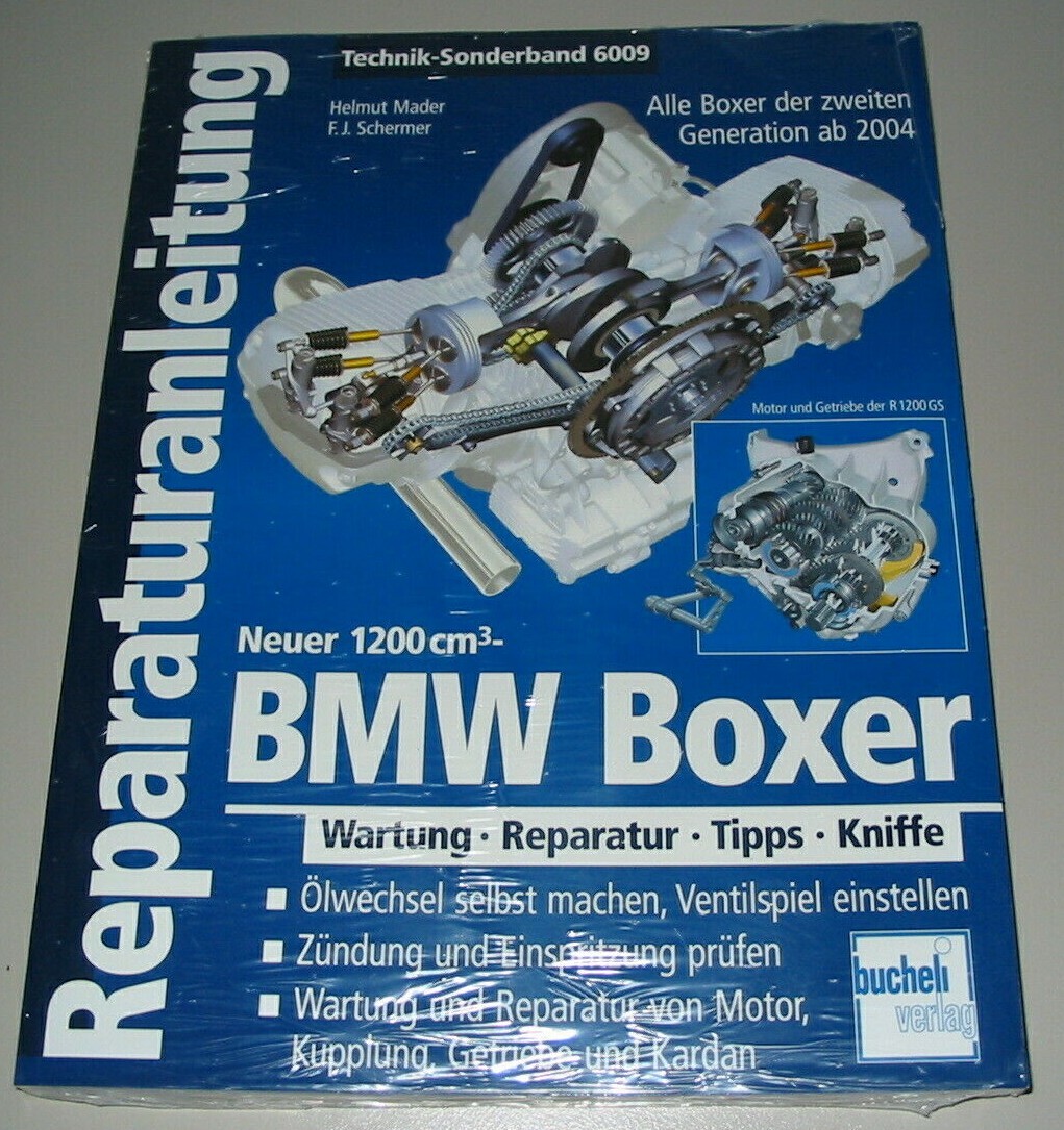 Reparaturanleitung BMW Boxer 1200 cm³ R 1200 GS R RT S ST Wartung Reparatur NEU!