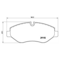 Brembo BremsbeläGe BremsklöTze Vorne FüR Mercedes Vito/Mixto Kasten W639 113