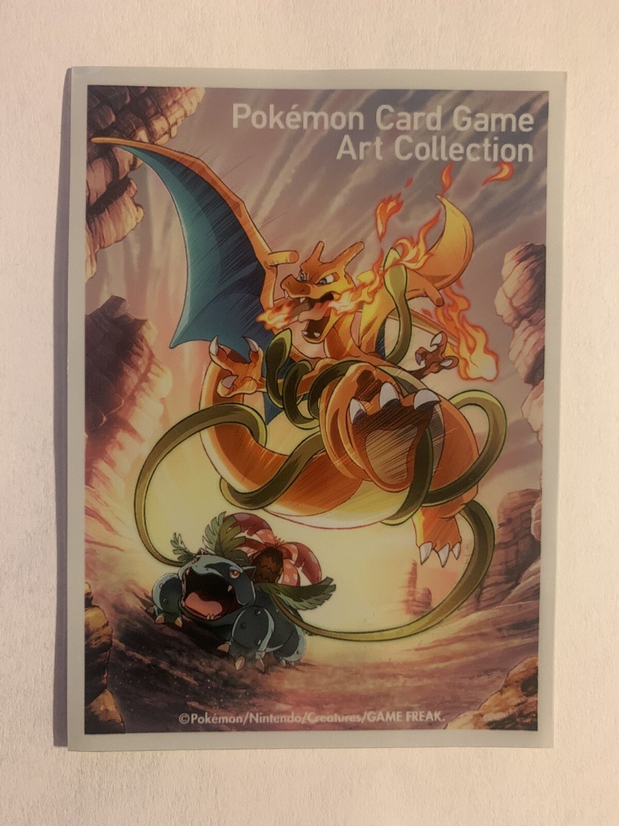 1x Pokemon Card Game Art Collection Charizard Venusaur Art Sleeve