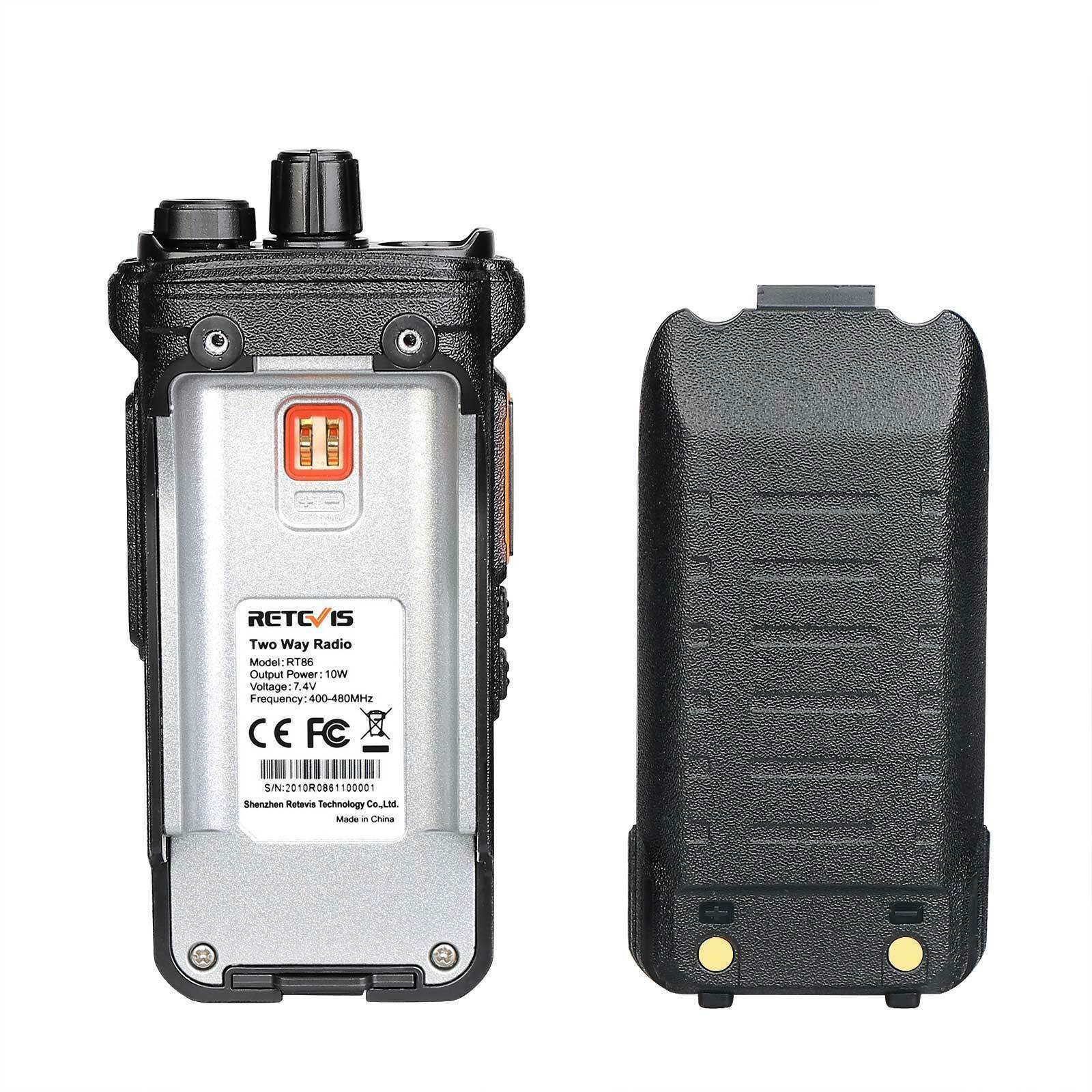 Retevis RT86 UHF430-440MHz Walkie Talkies Two Way Radios for Warehouses  