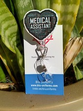 Medical Assistant Resin Badge Reel 360 Alligator Clip