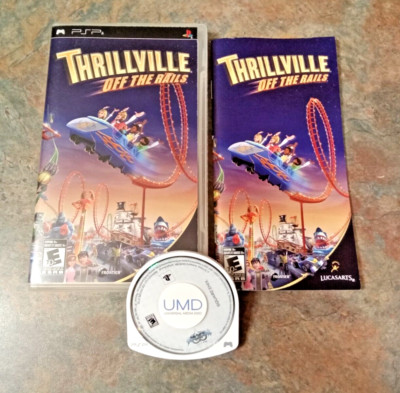 Thrillville: Off The Rails (Sony PSP, 2006) CIB Complete in Box w/Manual