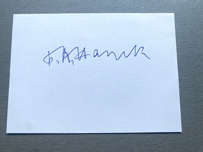 FRIEDRICH A. VON HAYEK ( 2024) Nobelpreis 1977 signed Briefkarte 10x15 RARITÄT