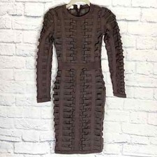 House of CB Lola bodycon bandage long sleeve mini dress small