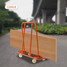 Drywall Sheet Cart Plasterboard Trolley W/ 4 Silent Swivel Wheels Steel 2200lbs