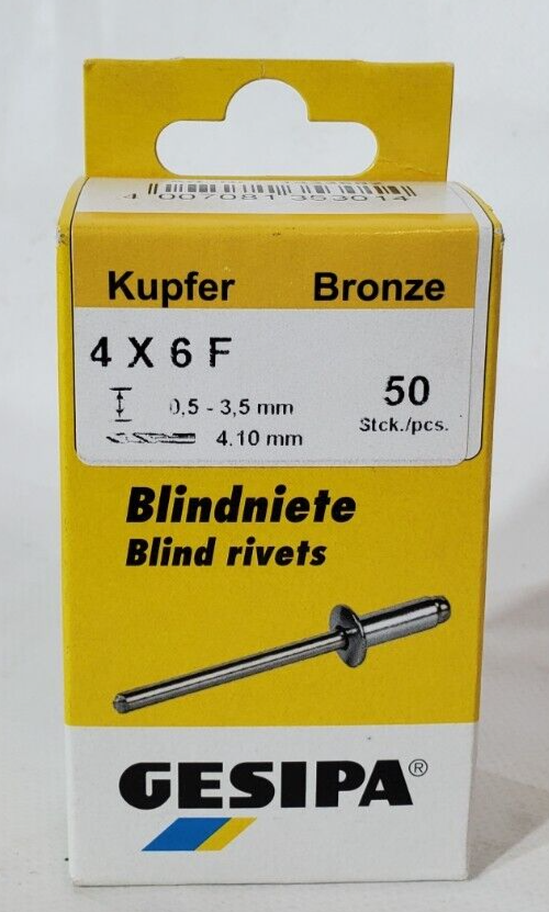 GESIPA Mini-pack Kupfer 4 X 6mm - 1433662 online kaufen | eBay 