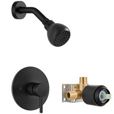 Shower Head and Faucet Set Complete Single Handle Shower Trim Kit Shower Fixt...