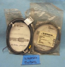 TURCK PKG 3Z-2/S90 CORDSET U0065 STRAIGHT FEMALE CONNECTOR 3-PIN, 4 A, LOT OF 2