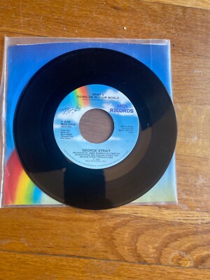 George Strait Let's Get Down To It / What's Going On in your world Vinyl 45 RPM