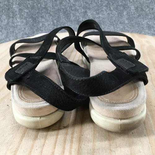 Ecco Sandal Womens 42 Black Damara Ankle Strap Open Toe Slip On Casual Comfort - Picture 9 of 15