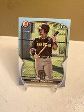 2023 Bowman Daniel Montesino 1st Base Light Blue #295/499 San Diego Padres