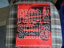 Ford K Series Truck Parts List - Including Thames Trader NC Range 1962-65