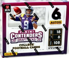 2020 PANINI CONTENDERS DRAFT PICKS FOOTBALL HOBBY BOX BLOWOUT CARDS