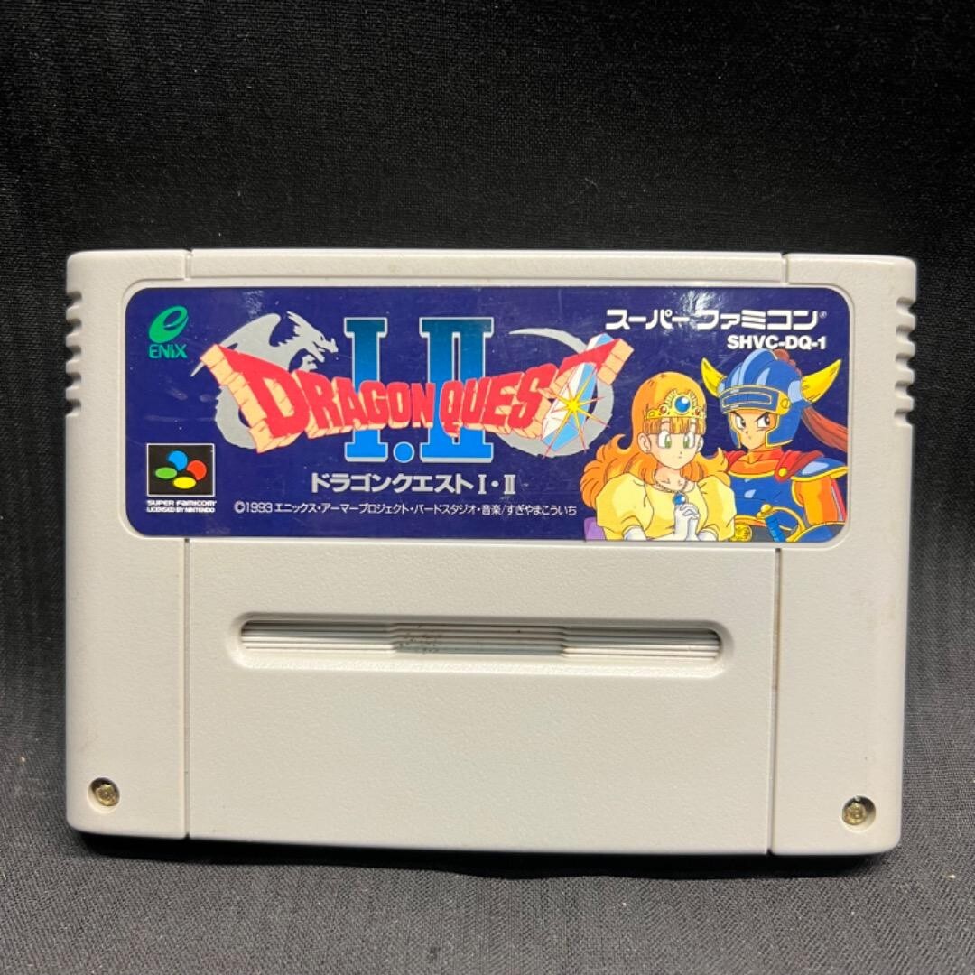 Sf470 Super Famicom official Game soft Dragon Quest 1 and 2 SFC