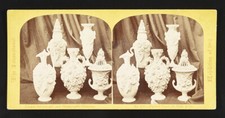 The International Exhibition of 1862 Parian vases, by Duke & Co c1900 Old Photo