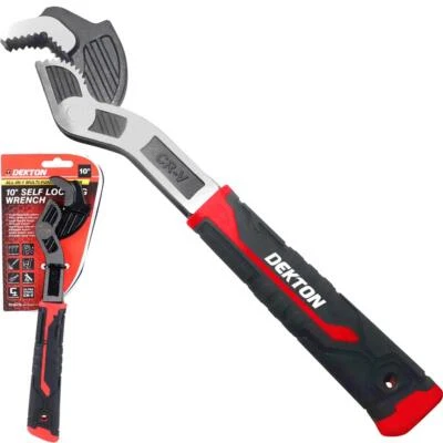 Dekton Sum One Handed Adjustable Self Locking Wrench Spanner Pliers 8" Tool