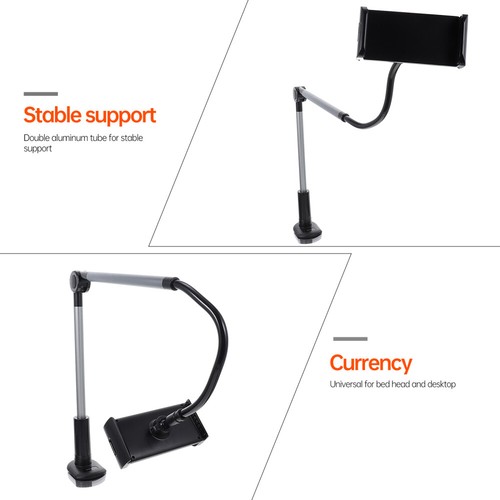 Cell Phone Stand Phone Rack Phone Support Phone Accessory Clip- On Tablet Holder - Photo 2 sur 12