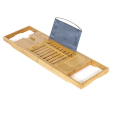 NEW - ToiletTree Products Bamboo Bathroom Bathtub Caddy