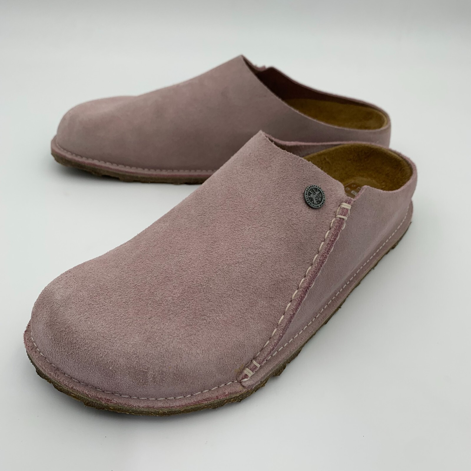 SAOLA Birkenstock nuovo senza scatola Zermatt Premium lavanda blush scamosciato suola gomma stretta