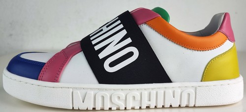 MOSCHINO Sneakers Logoband Damen Designer Schuhe Low Top Womens Sneaker Gr37 NEU - Bild 8 von 17