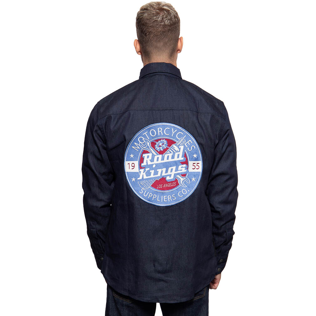 King Kerosin Rockabilly Vintage Biker Hemd Jacke Hemdjacke MC