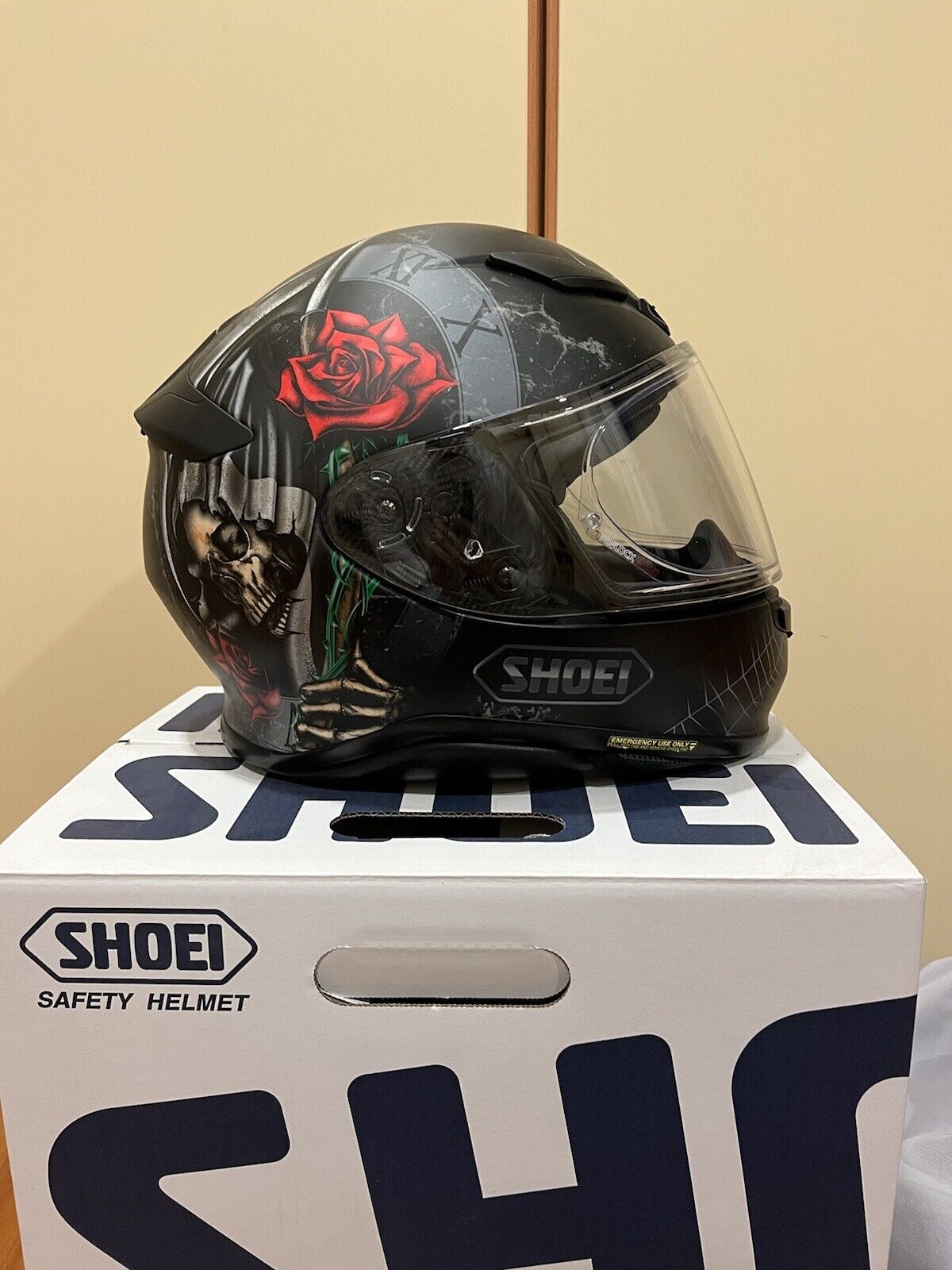 Casco Integrale Shoei Nxr Dystopia Tc-5 Black Grey - RIV UFFICIALE