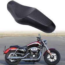 Motorcycle Driver Passenger Two Up Seat For Harley Sportster XL 883 1200 Black