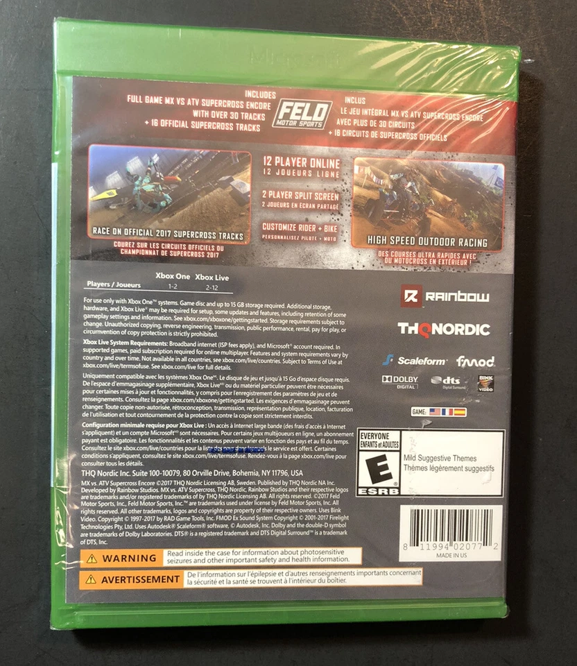 MX vs ATV Supercross Encore [ 2017 Official Track Edition ] (XBOX ONE) NEW - Image 2 of 4
