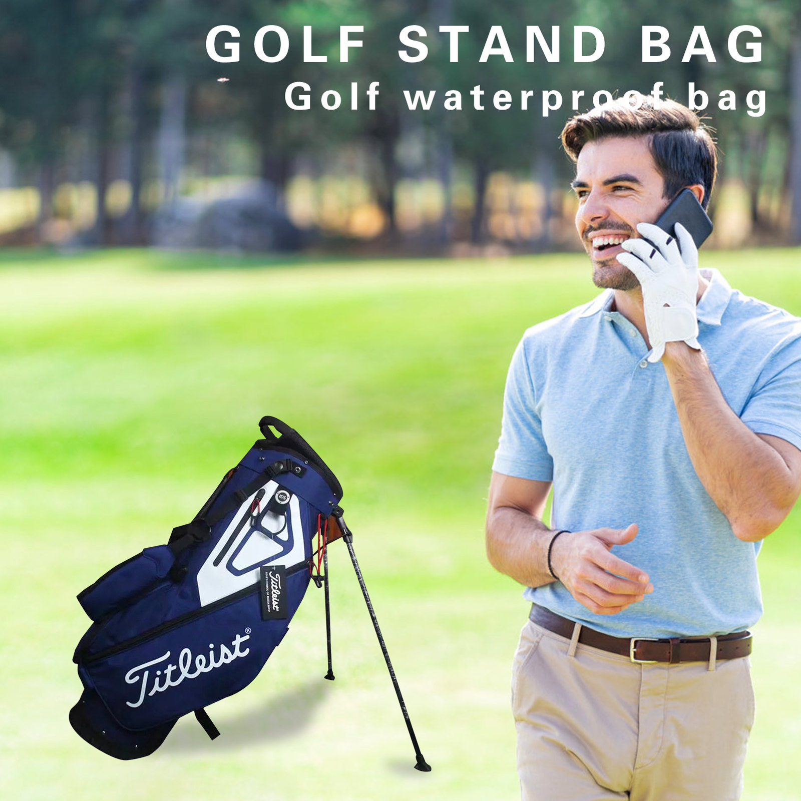 Golf Bag 5 Stand Bag 5way Top Golf Carry Bag Large Capacity with Multipocket eBay