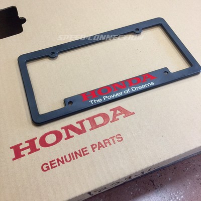 Power Of Dreams License Plate Tag Frame For Honda Civic Crx Delsol Prelude Ebay