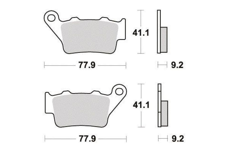 Plaquettes De Frein Tecnium Pour Aprilia Pegaso Strada 660 (2005-2010) - Réf ME175/AR - Neuf