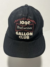 VTG Budweiser 1000 Gallon Club Hat BLK Truck ...