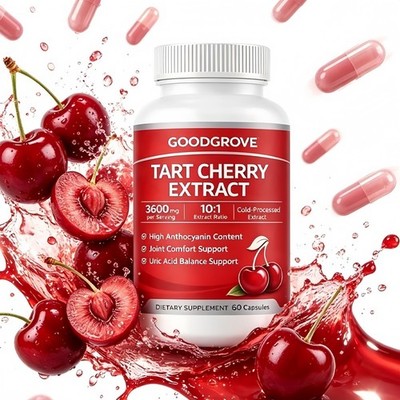 Good Grove Tart Cherry 60 Capsules, Goodgrove Tart Cherry Extract Supplemen, USA
