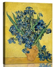 YRYWAWA Bathroom Wall Art Van Gogh Wall Art Famous Painting Floral Canvas Pic...