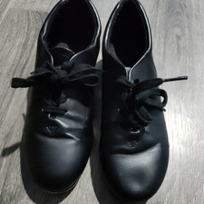 Capezio Teletone Tap Women's Lace Up Tap Shoes Black Size 6 M