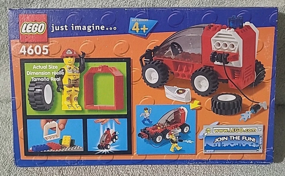 Lego #4605 Jack Stone Respuesta al Fuego SUV - 30 Piezas - NUEVO Sellado Retirado Foto 2 de 4