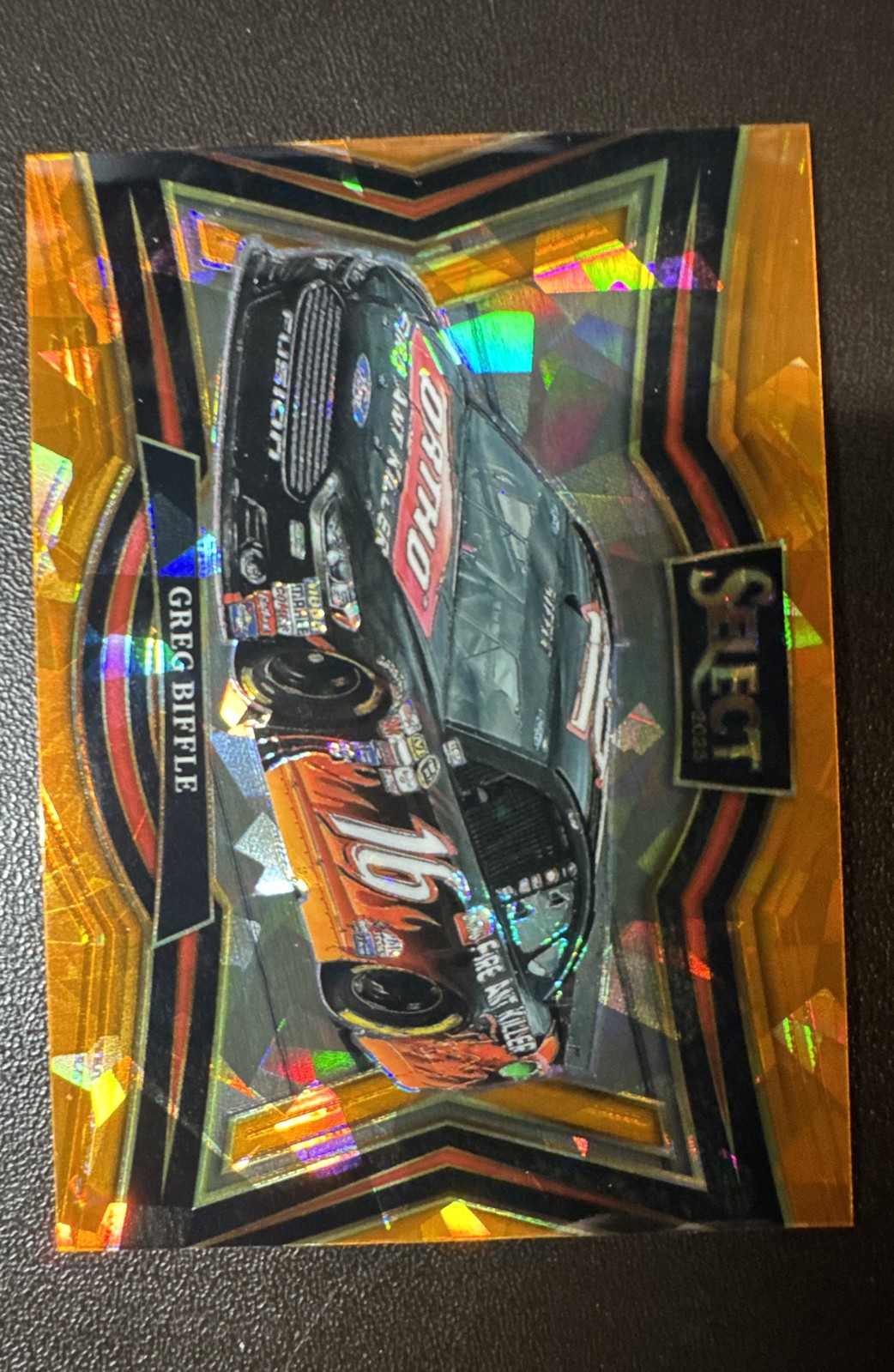 2025 Panini Select - Pit Road Greg Biffle, Greg Biffle #160 Orange Ice Prizm