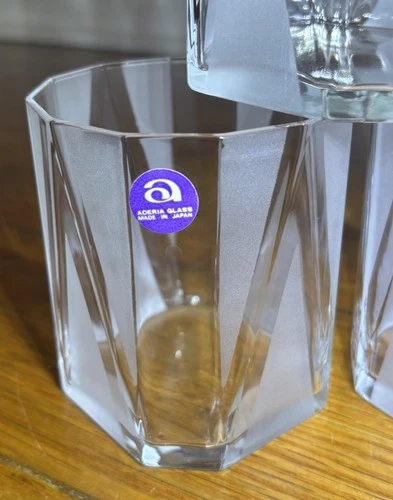 Aderia Glass Whiskey Rocks Glasses - Thumbnail 3