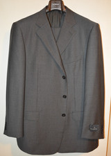 NWT Ermenegildo Zegna Pure Wool Traveller Suit 48R 41W Gray Past Season