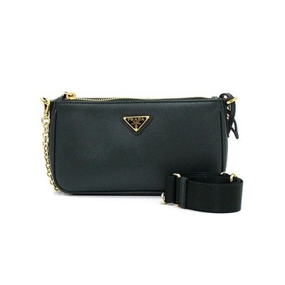 Prada Reedition Schultertasche Saffiano Double Strap 156607282