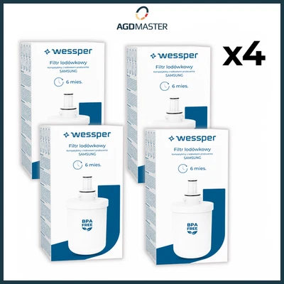 WESSPER 4x Wasserfilter ersetzt Samsung Aqua Pure Plus DA29-00003G DA29-00003F HAFIN2