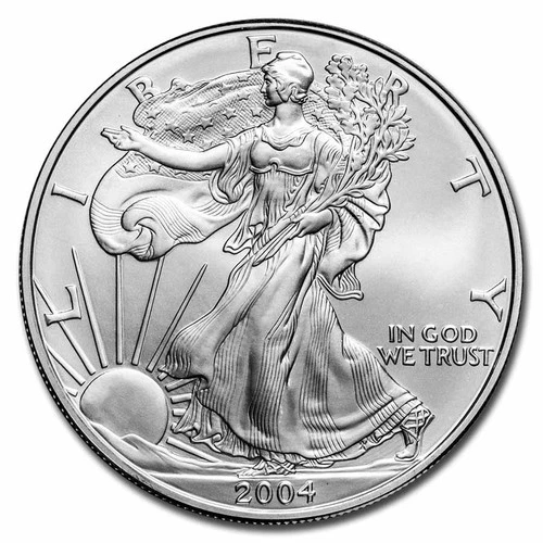 2004 American Silver Eagle - BU .999 Silver