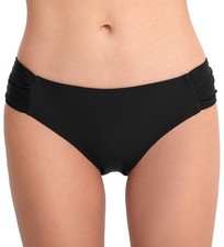 Women's Low Rise Bikini Bottoms Black Medium