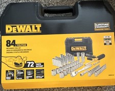 DEWALT DWMT81531 84-Piece Mechanics Tool Set SAE/Metric 72-Tooth, Hard Case