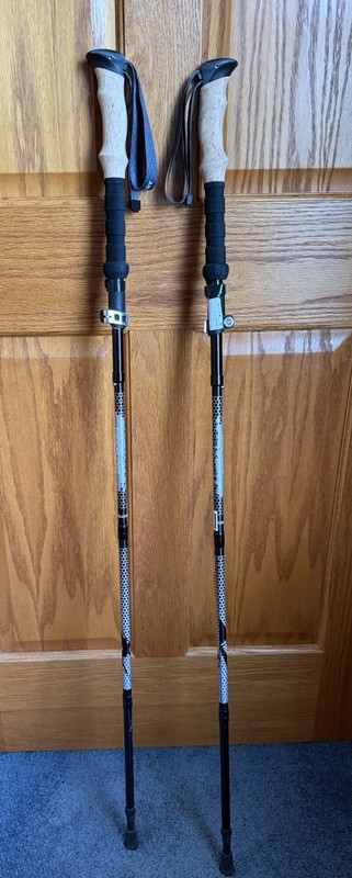 Trek-Z Collapsible Hiking & Trekking Poles - 2 Plows Per Set - Blue