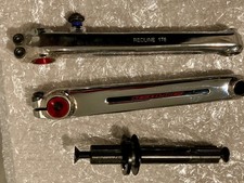 Redline Flight Cranks 175mm BMX Chrome USED