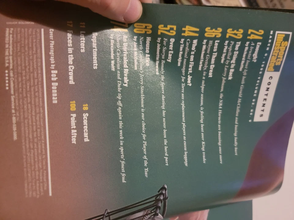 Jerry Stackhouse y Carolina del Norte - Sports Illustrated - 6/03/1995  Foto 3 de 3