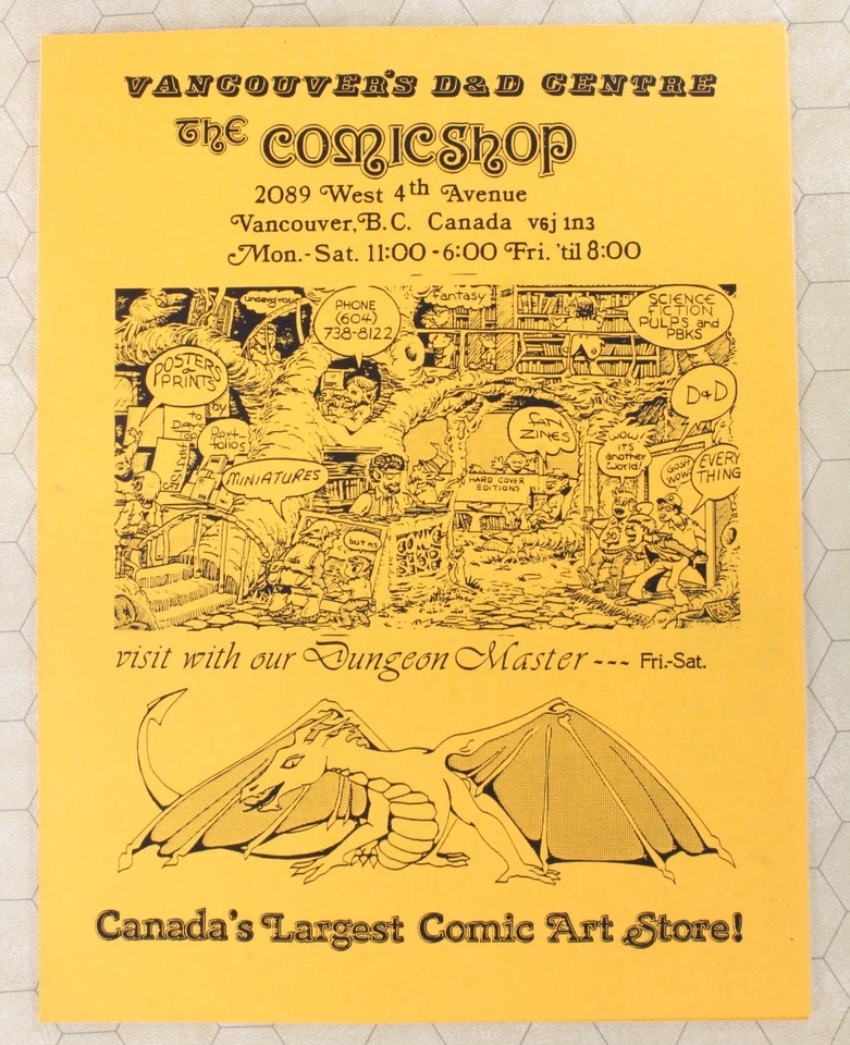 First Encounter MAGAZINE #2 Dungeons & Dragons Fantasy RPG Fanzine 1982 Canadiense Foto 2 de 3