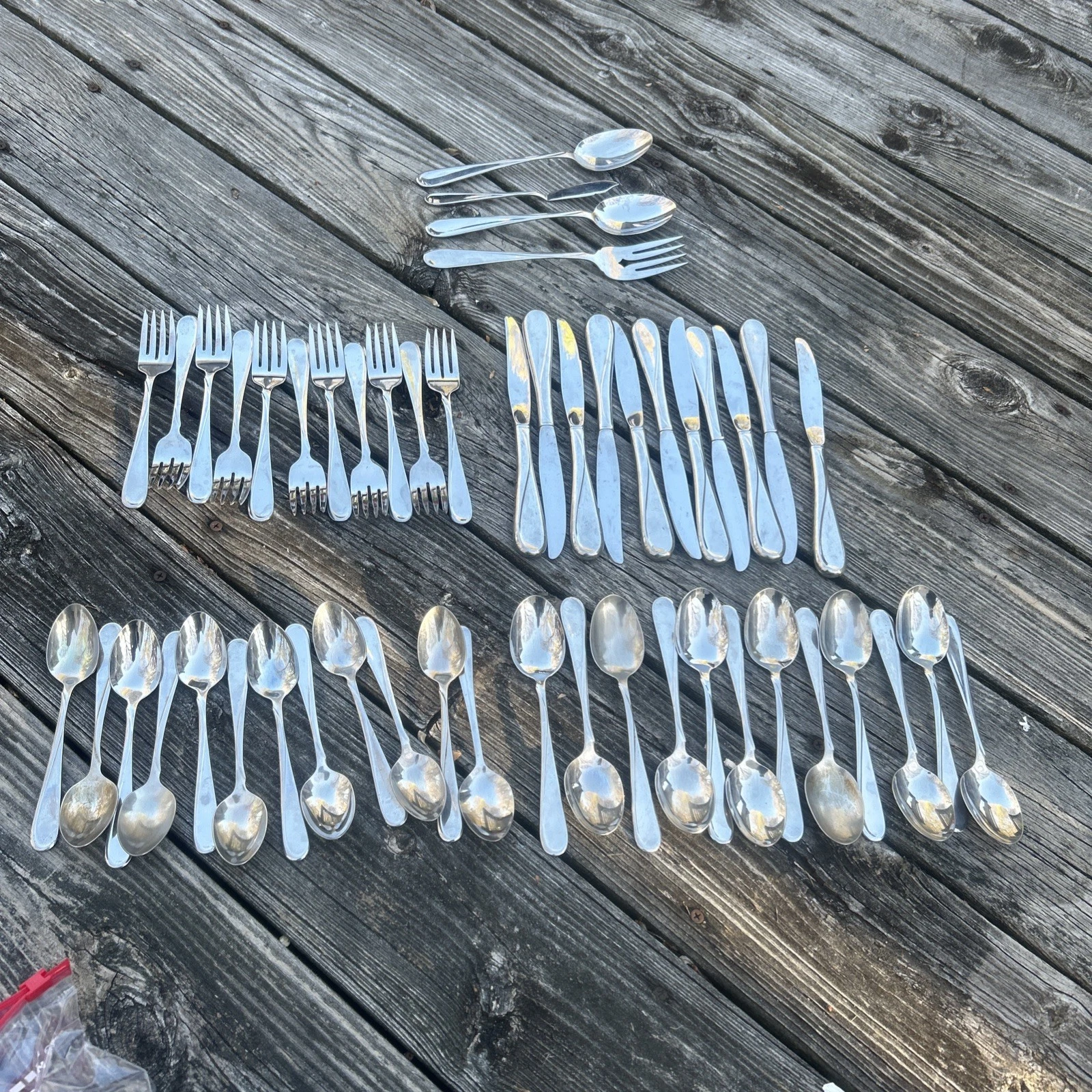 50PCS Oneida FLIGHT RELIANCE Flatware Silverware Set