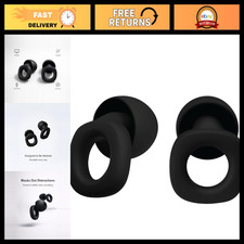 Noise-Reducing Silicone Earplugs 2 Pairs  Soft, Reusable  28 dB for Sleep, S